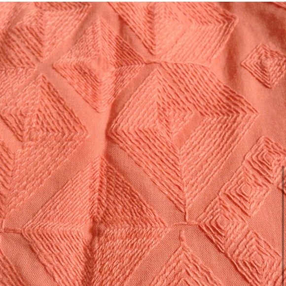 Anthropologie Rare Peach "Discreet Designs Pencil Skirt" by The Addison - Picture 7 of 9